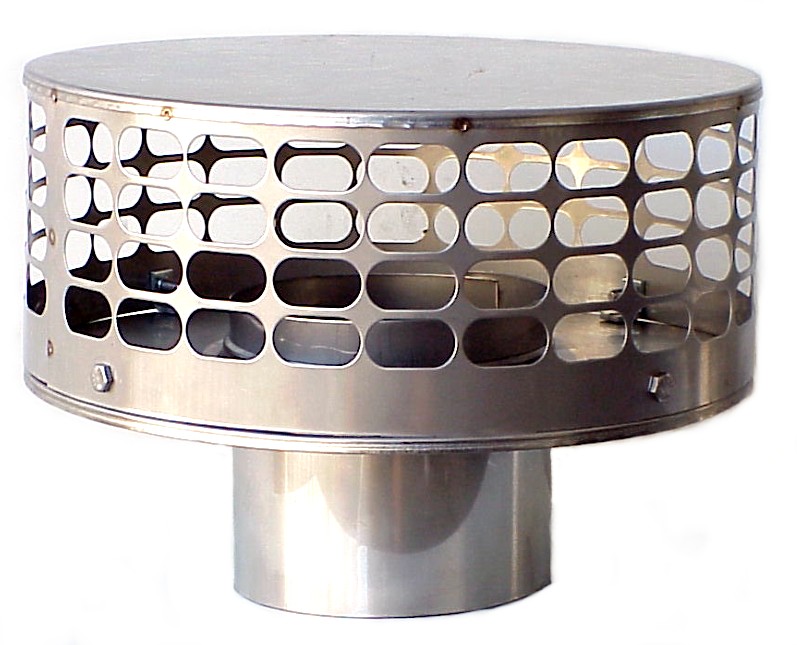 Chimney with Cap, Stainless Steel