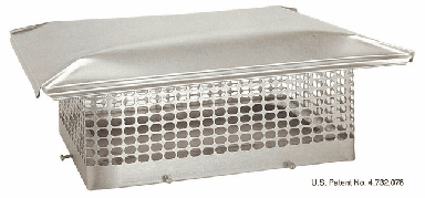 8 x 8 -  5/8" Spark Arrestor Mesh Single       Flue Chimney Cap