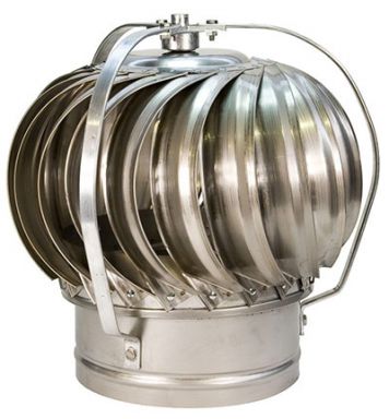 6" Stainless Steel Turbine Cap